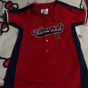 Angels Kids Red and Blue romper